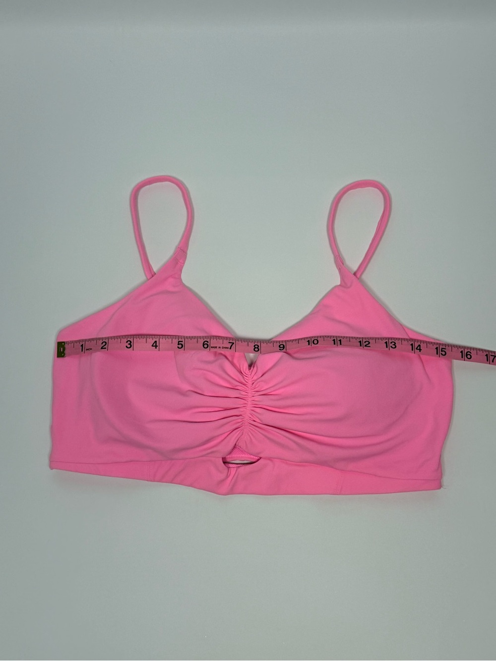 All in Motion Pink Spaghetti Strap Workout Jog Sports Bra XXL - Picture 3 of 6